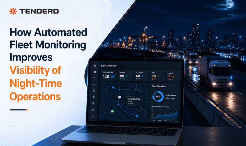 how automated fleet monitoring improves night time visibilty